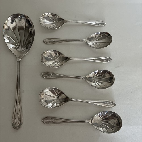 Vintage dessert spoon set - vintage,