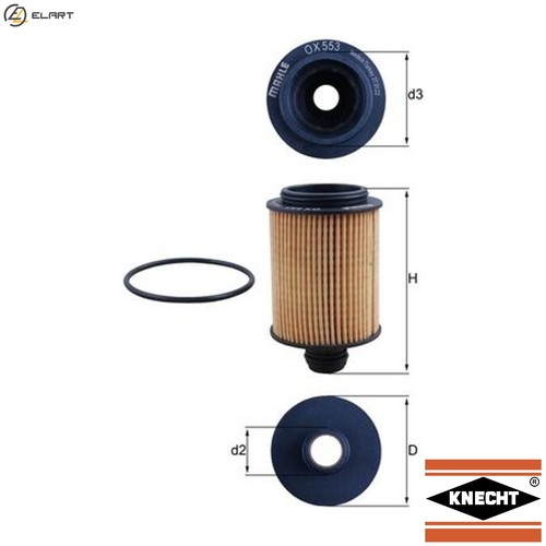 Oil filter 553d for suzuki - 553d,