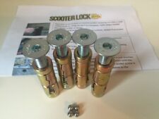 4x RAWL BOLTS - SECURITY FOR GARAGE DEFENDER RED OR BLACK MODEL M10 ANTI THEFT