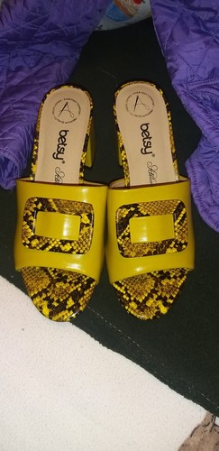Betsy mustard snake skin - betsy,
