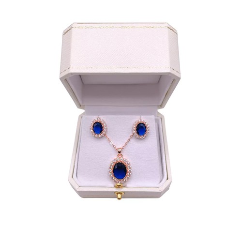 Rose gold finish oval cut - rose,