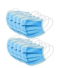 X100 pcs Disposable 3 Ply Face