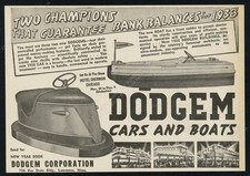 1938 Dodgem bumper cars & boat