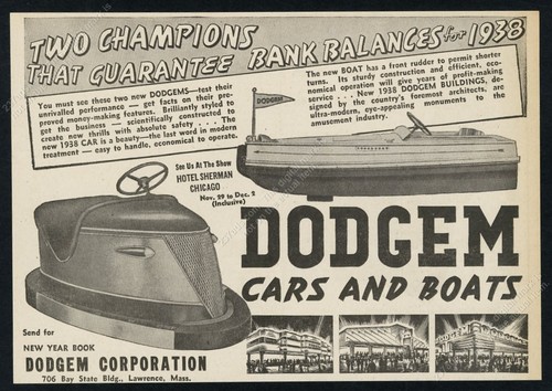 1938 dodgem bumper cars - 1938,