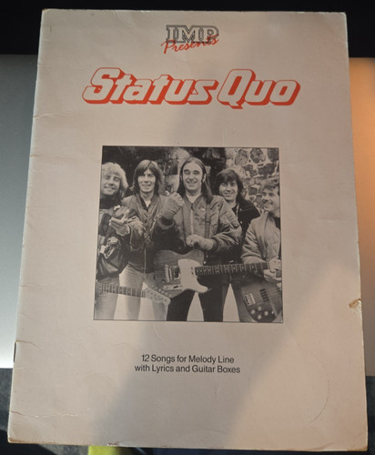 Vintage 1987 status quo - vintage, sheet