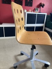 office chair used swivel - wooden seat and back