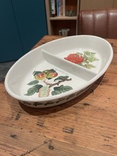 Vintage Portmeirion Pomona Pattern Divided Serving Dish  VGC