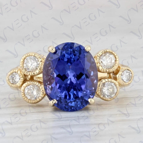 Oval cut tanzanite - oval,