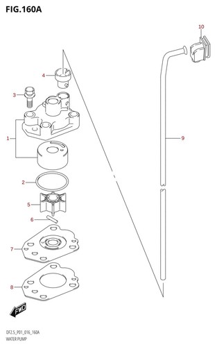 Suzuki genuine water pump - suzuki,