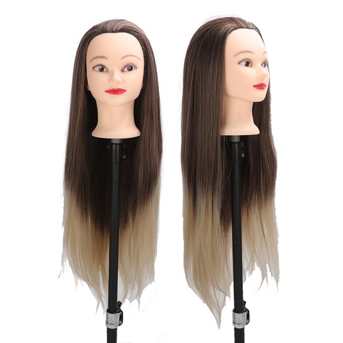 Blonde human hair mannequin - blonde,