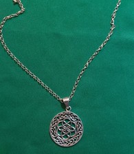 925 Sterling Silver Celtic Cross Pendant, Intricate Knot Design. New Gift Boxed