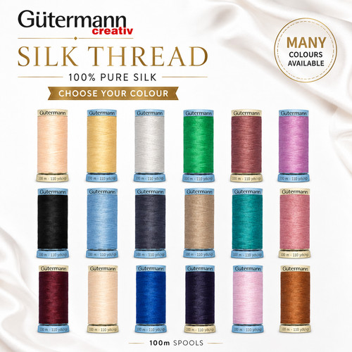 Gutermann silk thread s303 - silk,