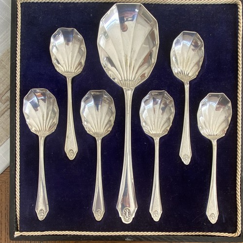 Art deco shell pattern silver - deco,