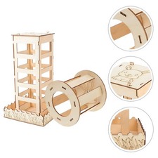 2 Pcs Rabbit Hutch Accessories