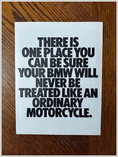 Bmw motorcycle brochure r80rt - brochure:,