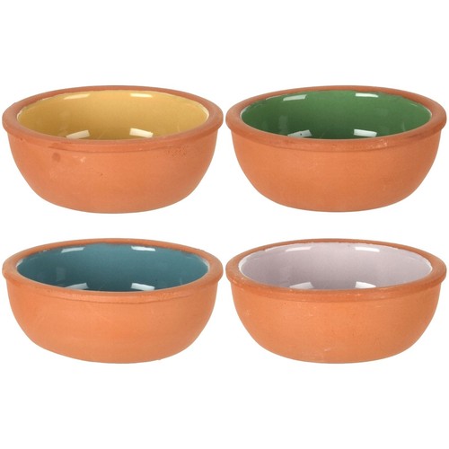 Terracotta tapas dishes - terracotta,