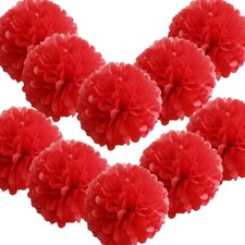 10 x Tissue Paper Pompoms Pom