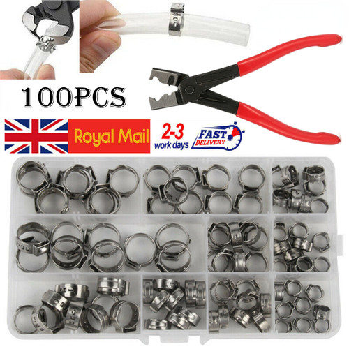 100pcs hose clamp single - hose,