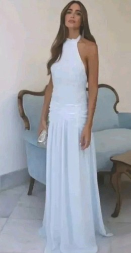 Zara 2023 light blue halter - zara,