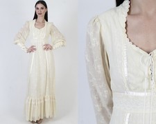 Vintage Gunne Sax Dress Cream
