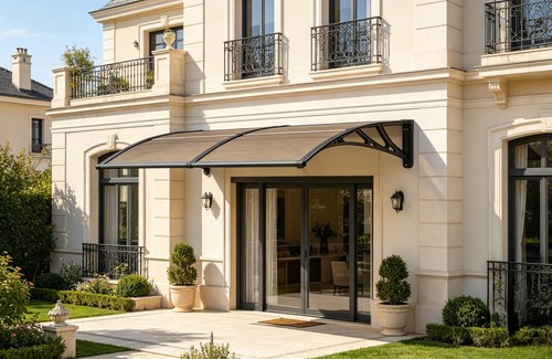 Front window canopy porch - window,