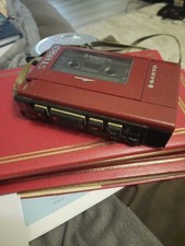 Sanyo M4440  Working Vintage Cassette Walkman with original strap and headphones