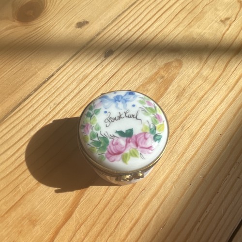 Limoges small white floral - white,