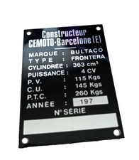 Bultaco Frontera 370 Frame