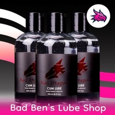 3 x Bad Dragon Cum CLEAR Lube