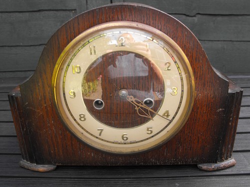 Vintage smiths mantel clock - mantel,