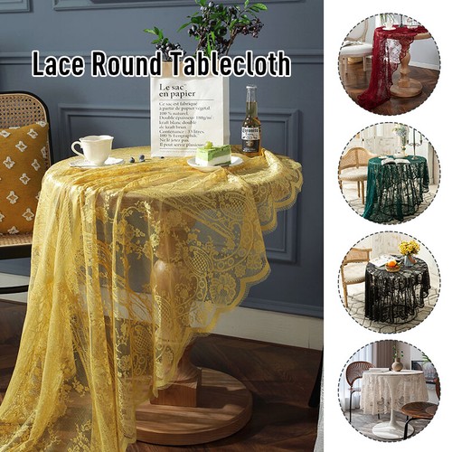 Round lace tablecloth cover - round,