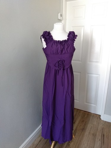 Long purple renaissance dress - renaissance,