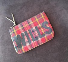 Jack Wills Tartan Zip  Purse /
