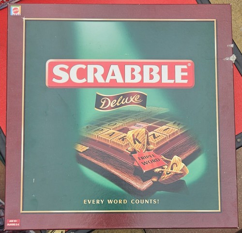 Scrabble deluxe turntable wood - scrabble,