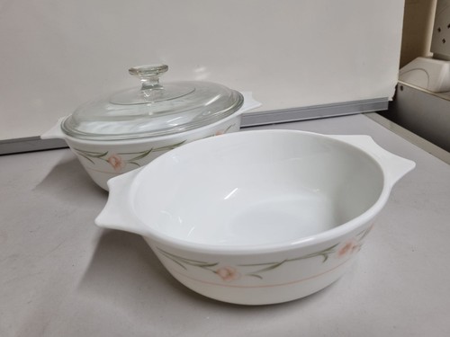 Vintage pyrex casserole silver - casserole,