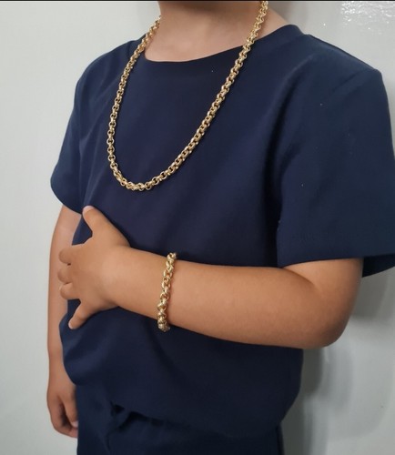 Kids gold belcher - kids, chain