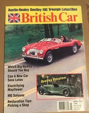 British Car Magazine April May 1996 Austin Healey, Bentley, MG,Triumph, Lotus