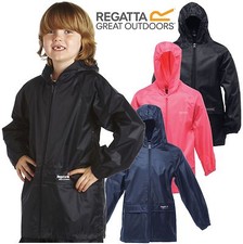 REGATTA CHILDRENS WATERPROOF JACKET STORMBREAK KIDS BOYS GIRLS CHILDS RAIN COAT