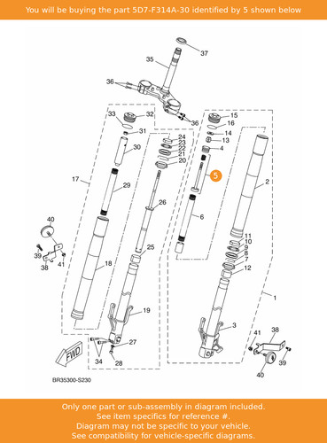Yamaha piston rod - yamaha, assy