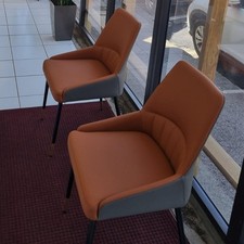 Modern Faux Leather Dining