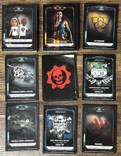 Gears war promo cards - of,