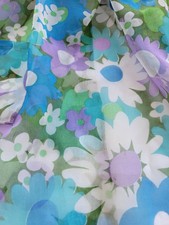 Vintage Ladies Half Apron Blue