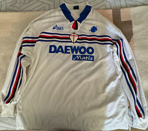 1998 sampdoria away shirt - away, xl