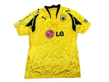 Mens Football Shirt  AEK Athens Soccer Jersey Greece Puma Home 2009-2010 Medium
