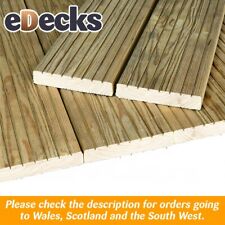 Reject Value Decking Boards Limited Stock 120mm x 26mm x 1.8m Pressure Treated