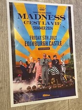 MADNESS Concert poster - Edinburgh july 2024 live band show tour Gig memorabilia