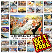 Metal Tin Sign Plaque Railway Travel Train Man Cave Home Bar Garage Shed M114