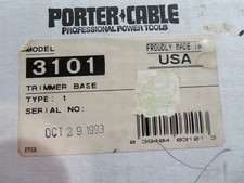 Porter Cable Router Base for