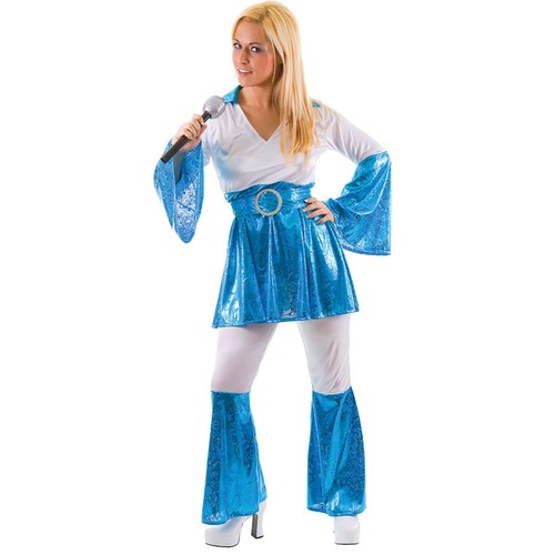Ladies blue mamma mia 70s - mia,