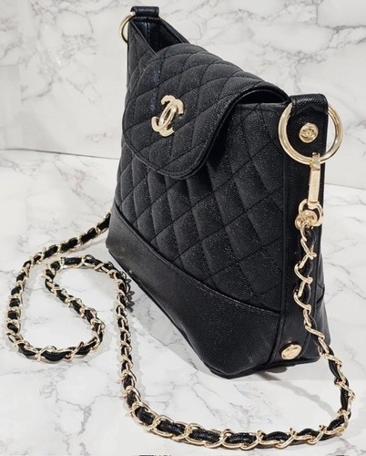 Chanel makeup black quilted - chanel,